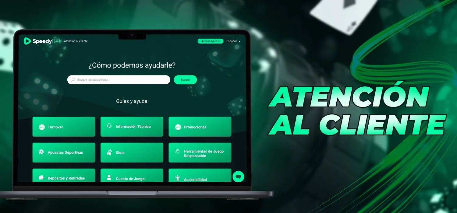 atención al cliente en la plataforma del casino